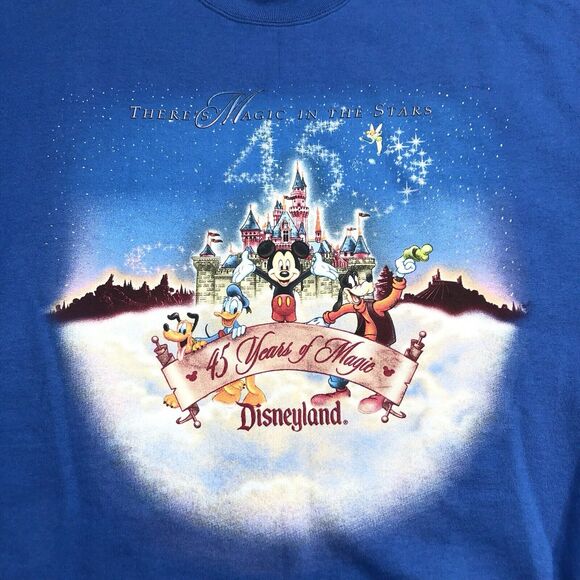 Vintage Adult L Disney Parks 45th Anniversary 2001 Disneyland Sweatshirt Unisex - Picture 2 of 7